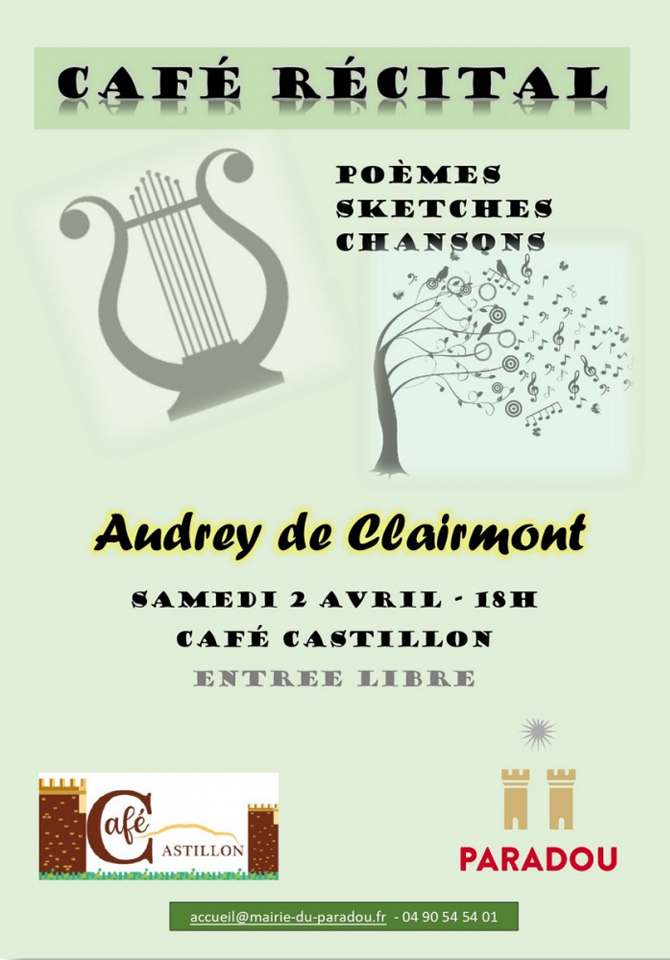 Café récital - Samedi 2 avril 2022 - Le Castillon