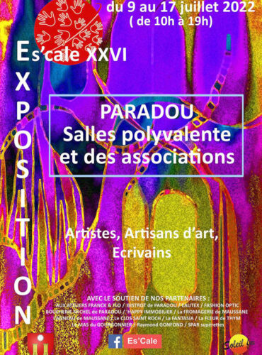 Exposition du 9 au 17 juillet 2022 au Paradou